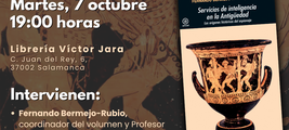 Presentación SERVICIOS DE INTELIGENCIA EN LA ANTIGÜEDAD, en Salamanca