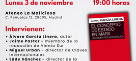 Un encuentro con Álvaro García Linera, en Madrid