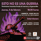 Presentasción ESTO NO ES UNA GUERRA, en Madrid
