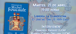 Presentación EL BESTIARIO DE MICHEL FOUCAULT, en Cádiz